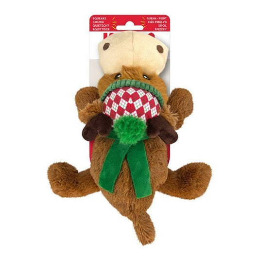 KONG Cozie Holiday Reindeer Dog Toy