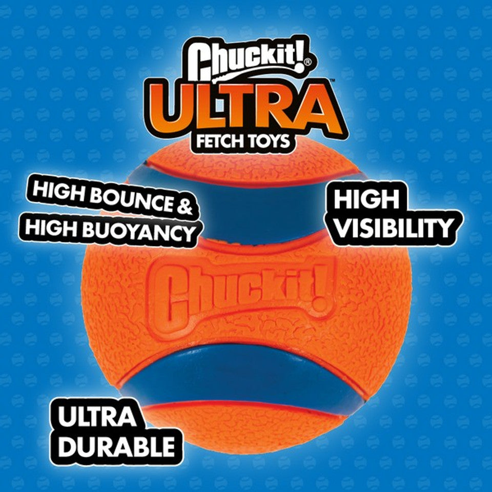 Chuckit! Ultra Ball 2 Pack Medium 6.5cm