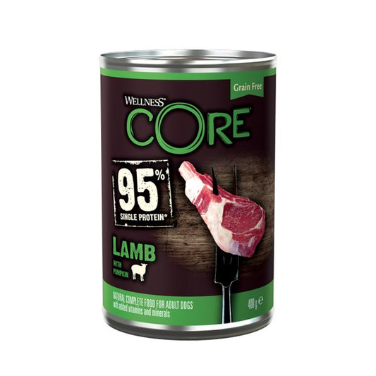 Wellness CORE Dog Wet 95% Single Protein Lamb with Pumpkin Recipe 400g