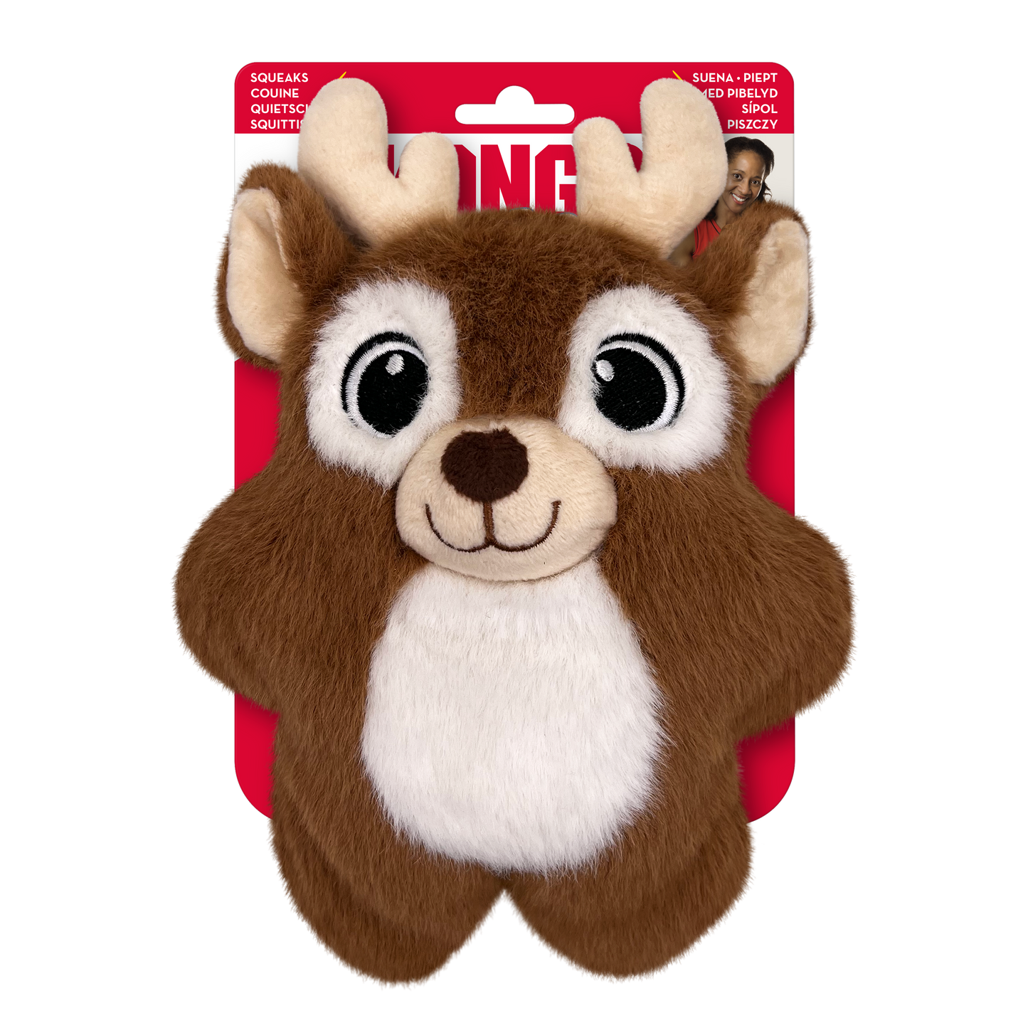 KONG Holiday Snuzzles Reindeer Md