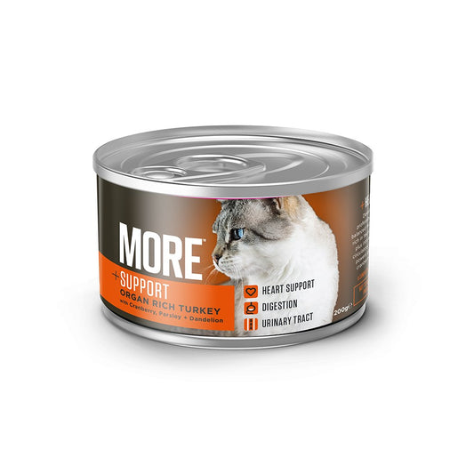 MORE Cat +Heart Support Turkey 200g 6 pack