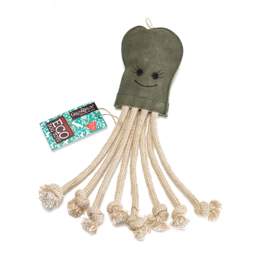 Olive the Octopus, Green & Wilds Eco Dog Toy