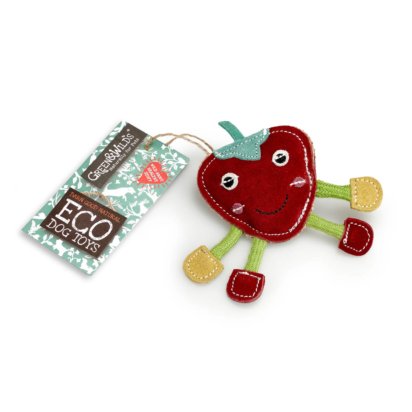 Steve the Strawberry, Green & Wilds Eco Dog & Cat toy